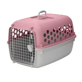 Dog and Cat Kennel, Multicolor, 26 in Maximum Pet Weight:45 lb (Color: Pink)